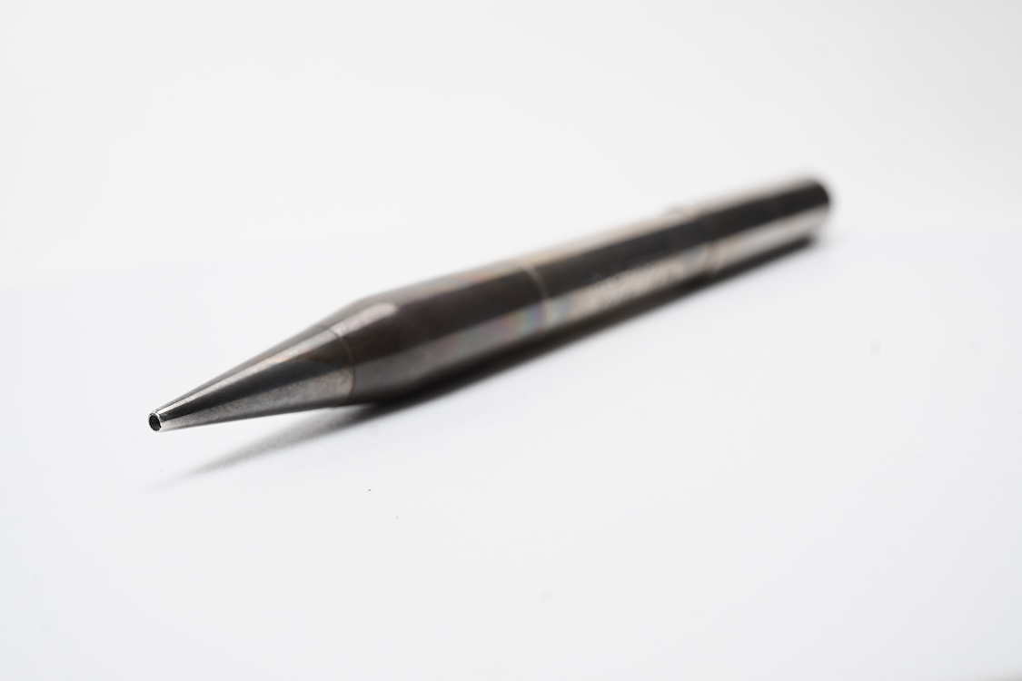 A rare A De la Rue Onoto Sterling silver combination fountain pen and pencil, lever filler and propelling pencil